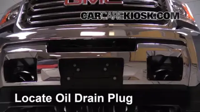 2015 GMC Sierra 2500 HD 6.0L V8 FlexFuel Extended Cab Pickup Aceite Cambiar aceite y filtro de aceite